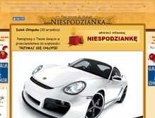 Tablet Screenshot of niespodzianka.info